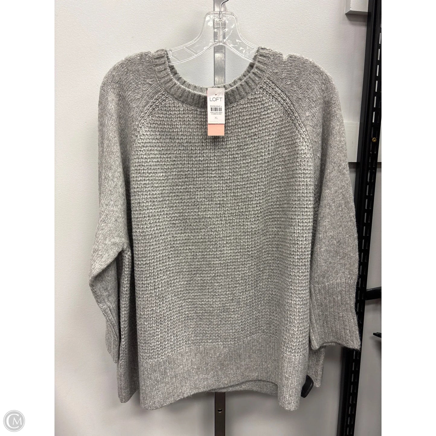 Sweater By Loft In Grey, Size: Xl