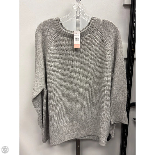 Sweater By Loft In Grey, Size: Xl