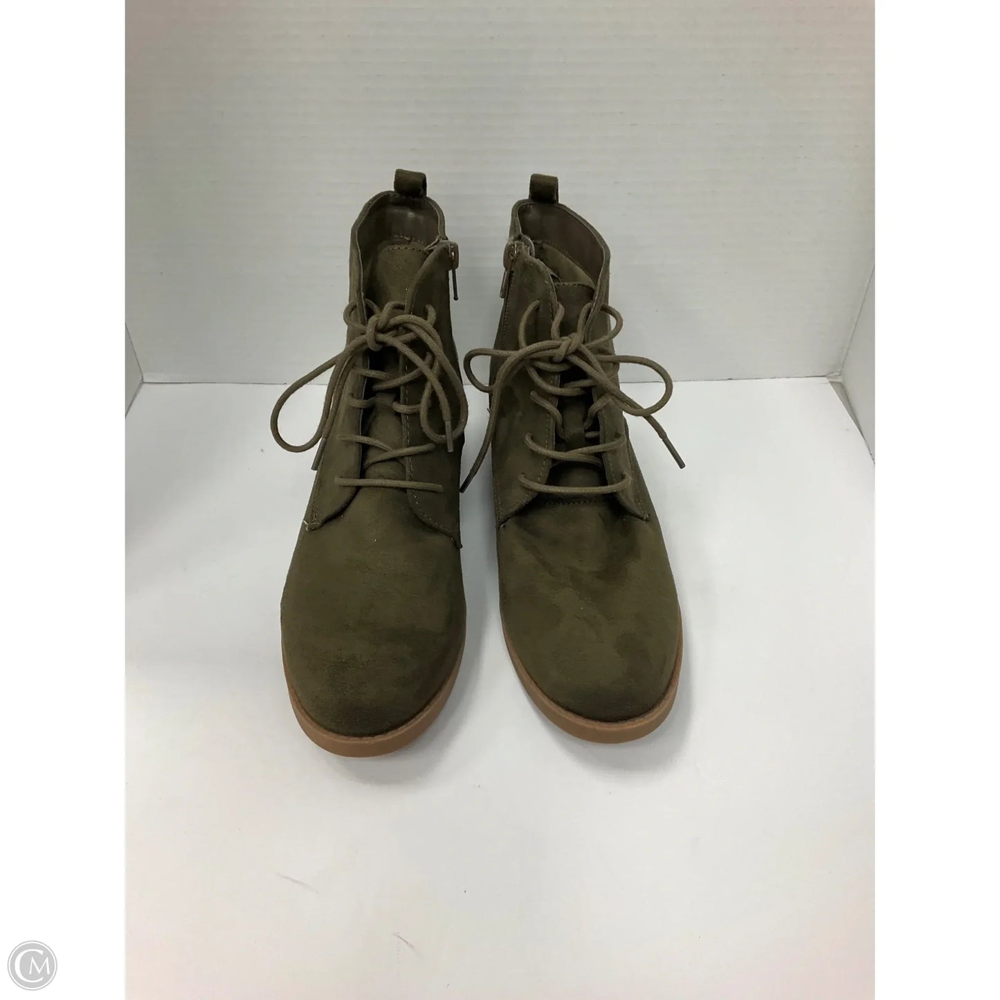 Boots Ankle Heels By Carlos By Carlos Santana In Green, Size: 8