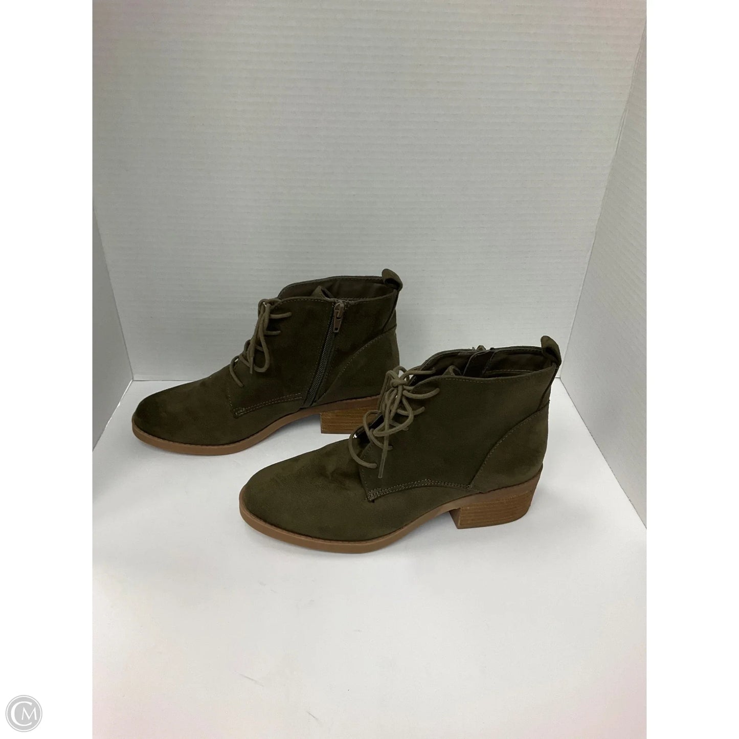 Boots Ankle Heels By Carlos By Carlos Santana In Green, Size: 8