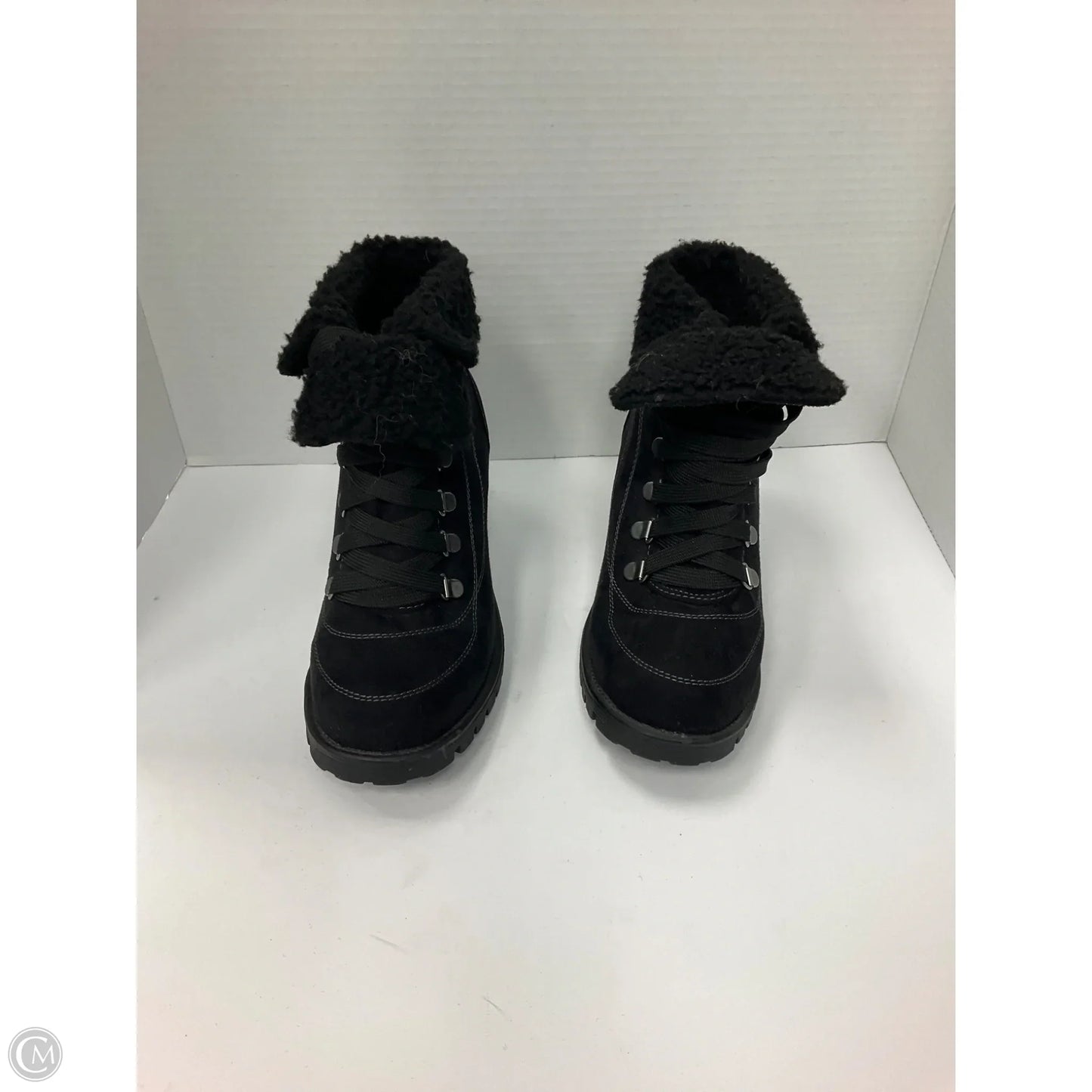 Boots Ankle Heels By Jelly Pop In Black, Size: 8.5