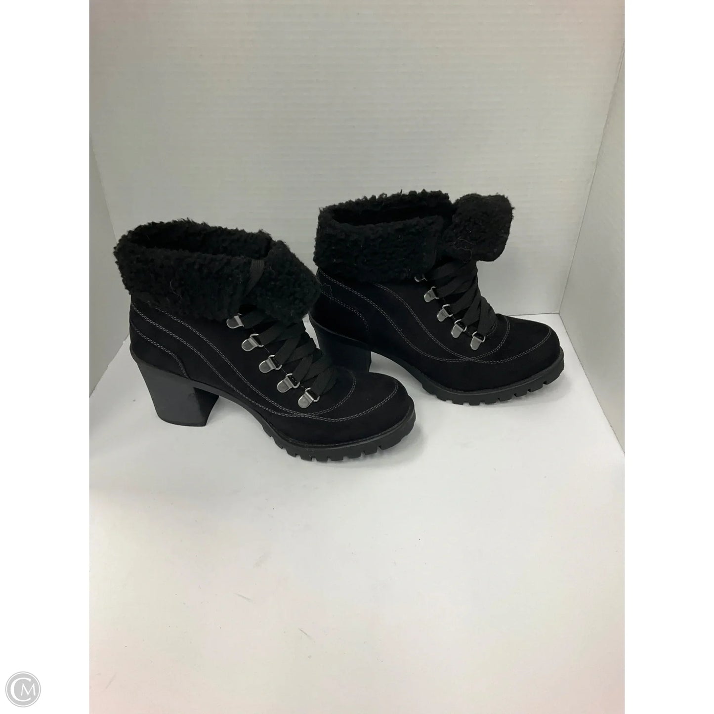 Boots Ankle Heels By Jelly Pop In Black, Size: 8.5