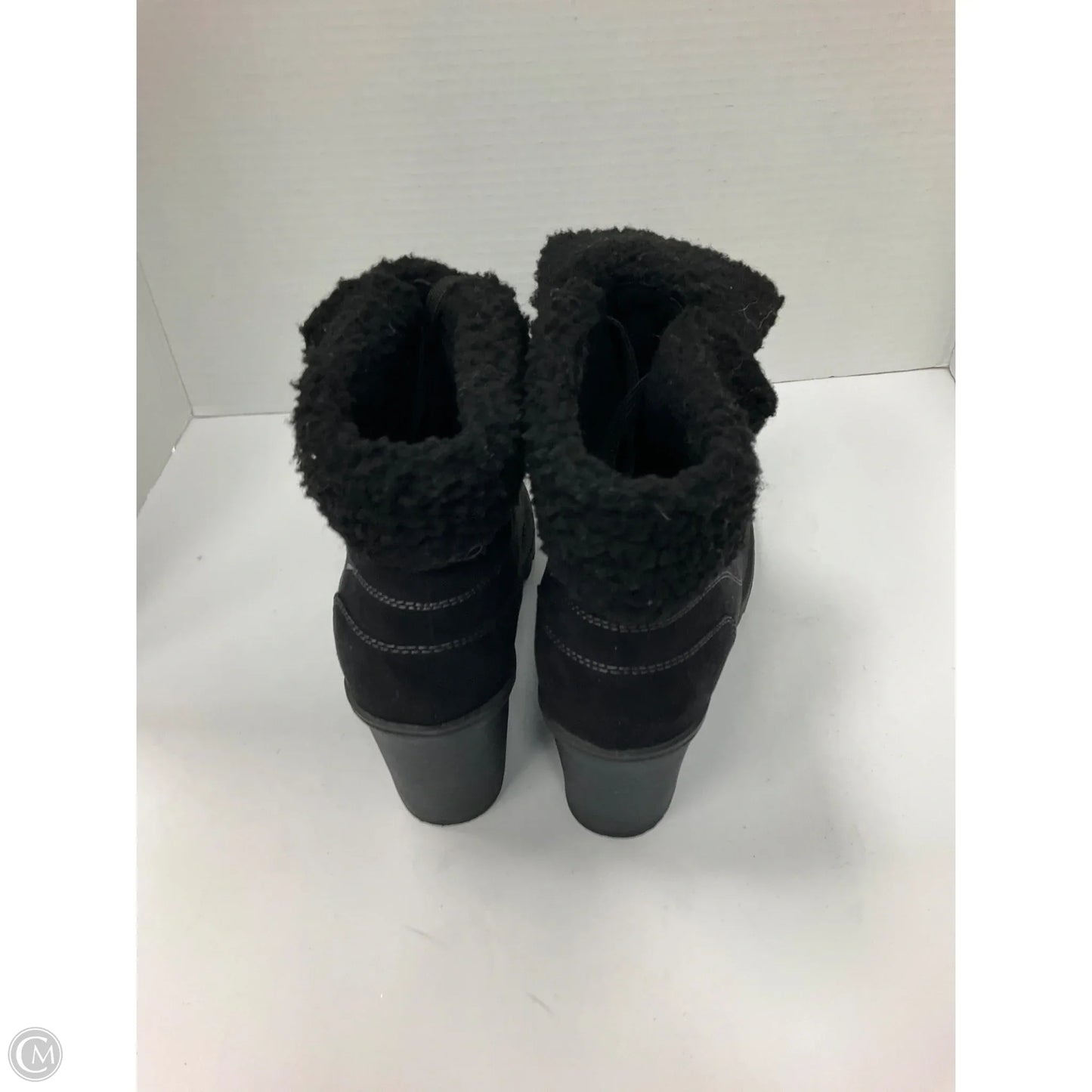 Boots Ankle Heels By Jelly Pop In Black, Size: 8.5