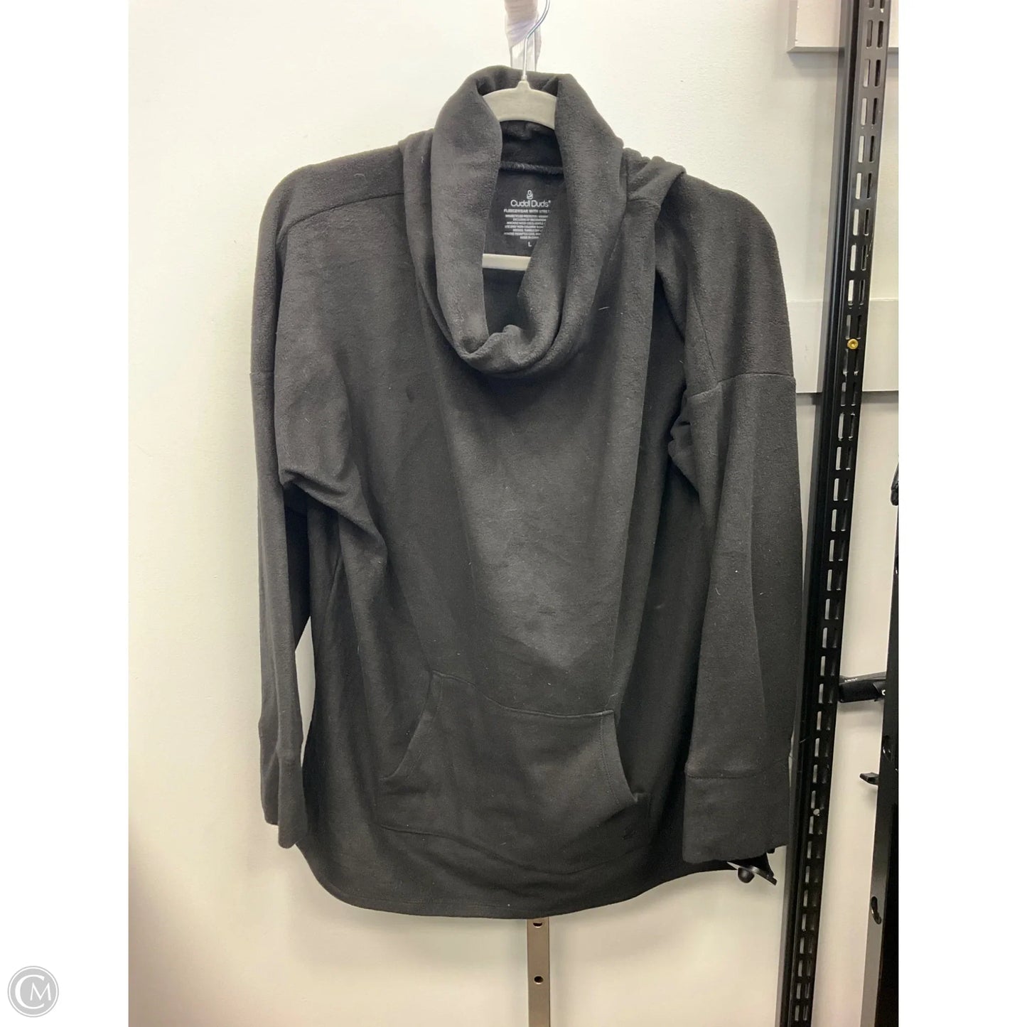 Top Long Sleeve By Cuddl Duds In Black, Size: L