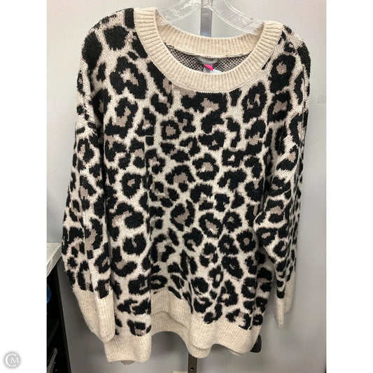 Sweater By Vince Camuto In Animal Print, Size: 1x