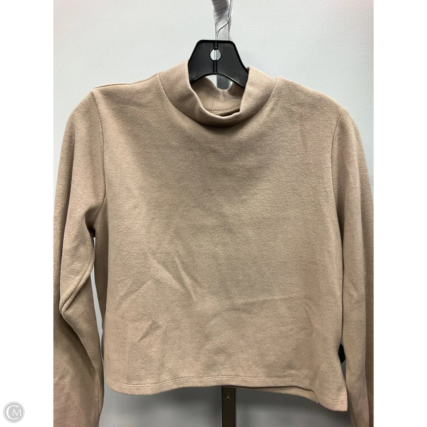 Top Long Sleeve By Old Navy In Tan, Size: M