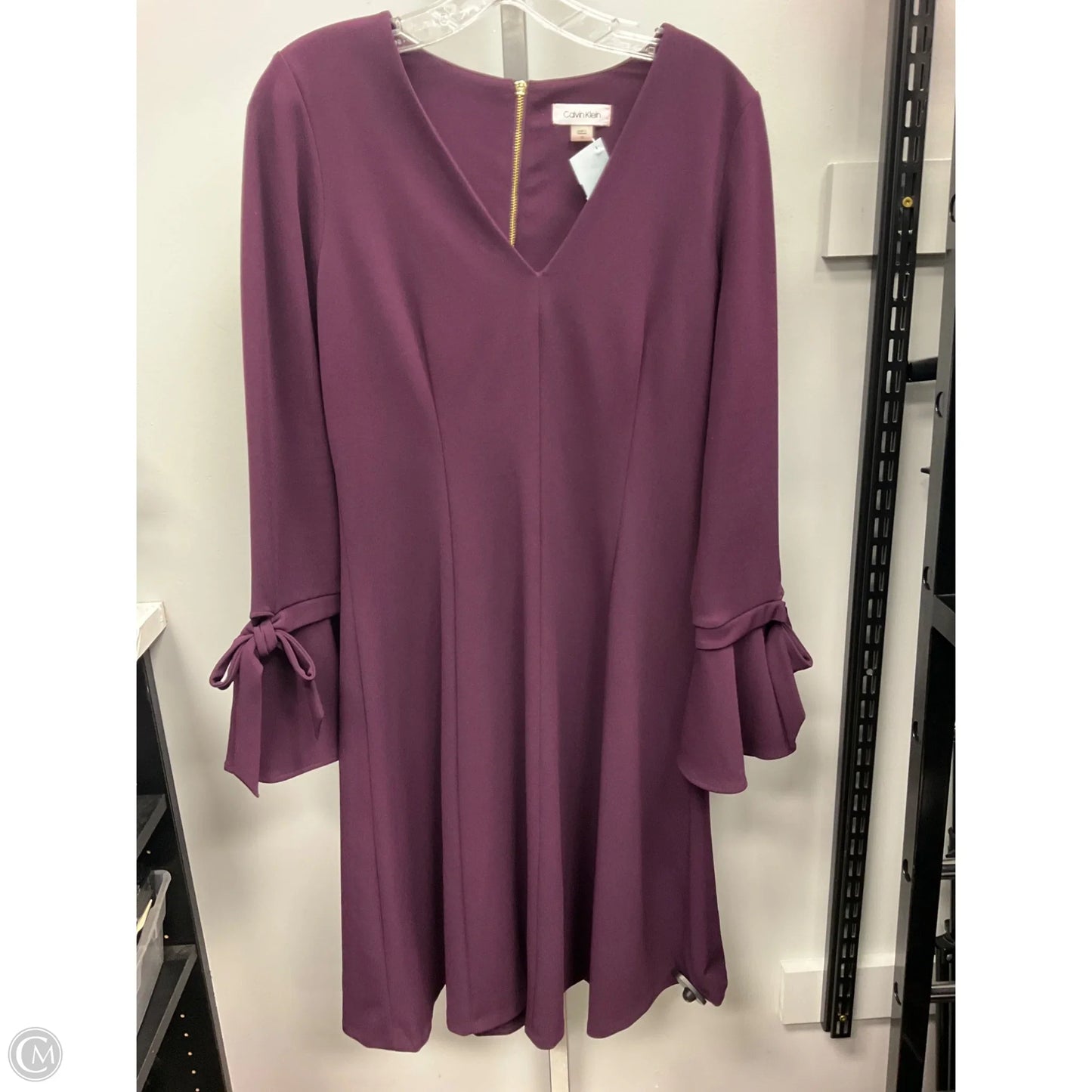 Dress Party Short By Calvin Klein In Purple, Size: 10