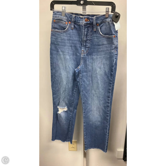 Jeans Cropped By Madewell In Blue Denim, Size: 4