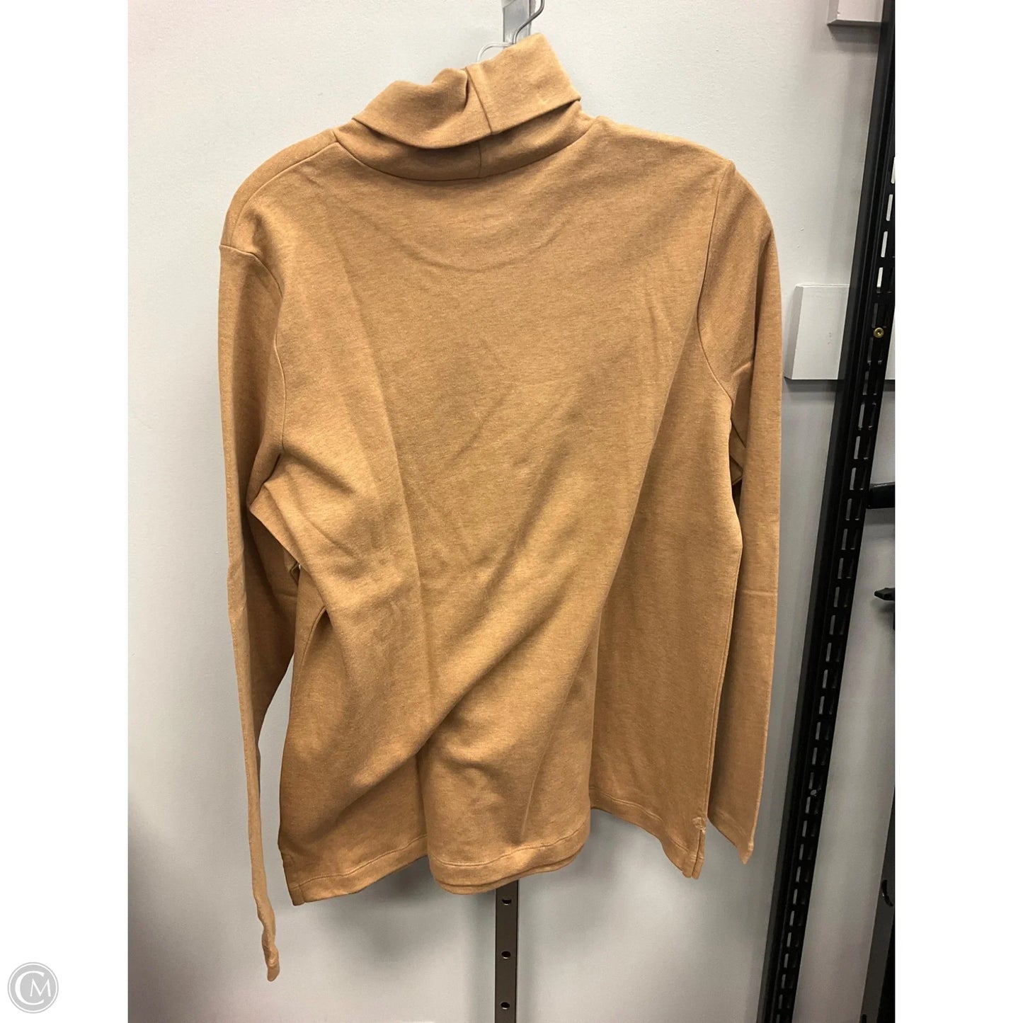 Top Long Sleeve By Lands End In Tan, Size: L
