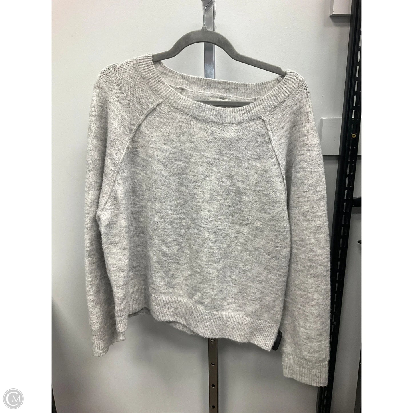 Sweater By Lucky Brand In Grey, Size: L