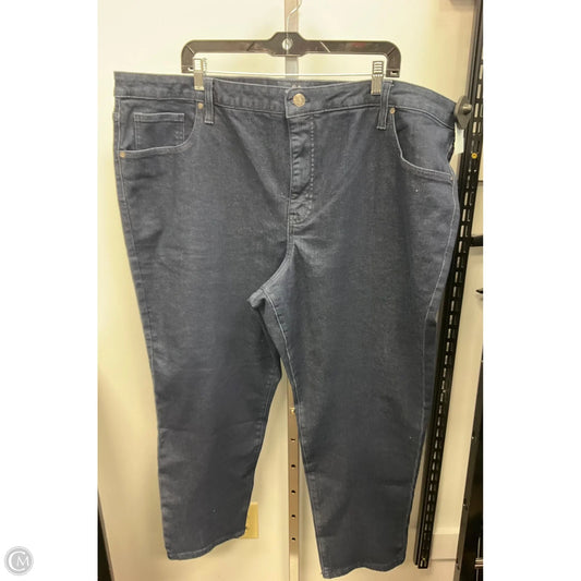 Jeans Straight By Terra & Sky In Blue Denim, Size: 24