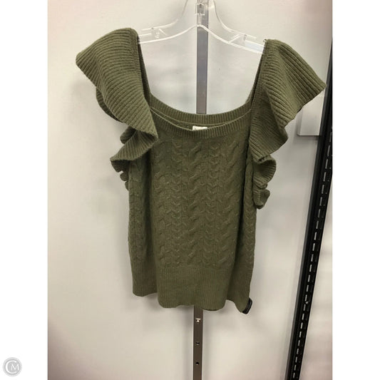Vest Sweater By A New Day In Green, Size: M