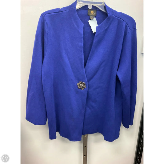 Sweater By Jm Collections In Blue, Size: L