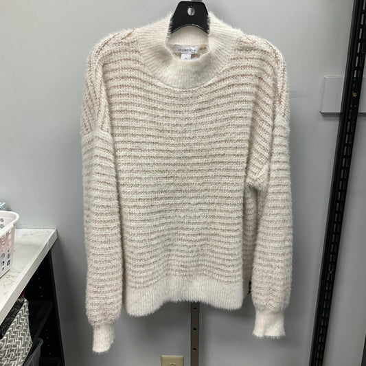 Sweater By Liz Claiborne In Ivory, Size: Xl