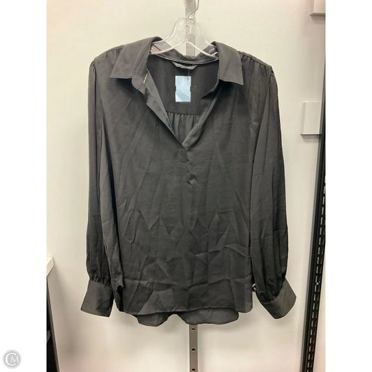 Top Long Sleeve By Banana Republic In Black, Size: L