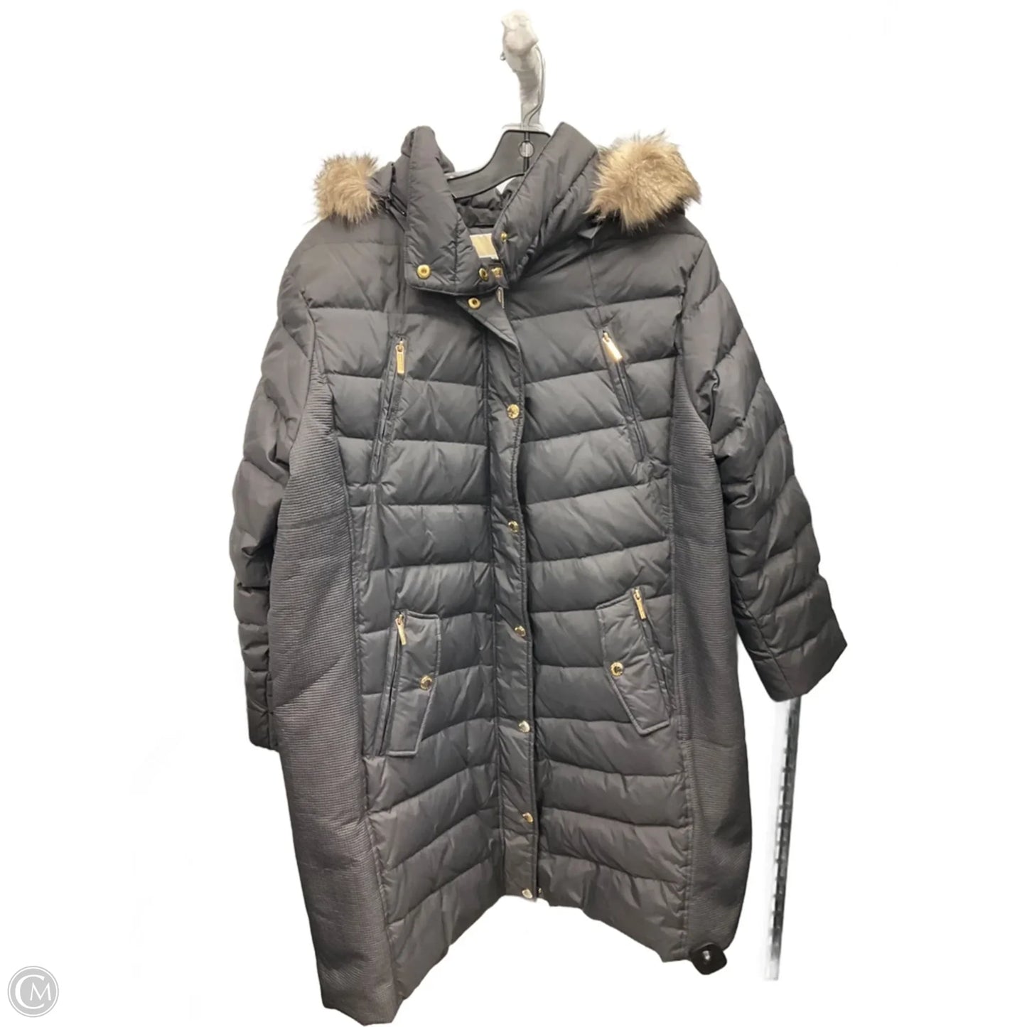 Coat Designer By Michael Kors In Grey, Size: 2x