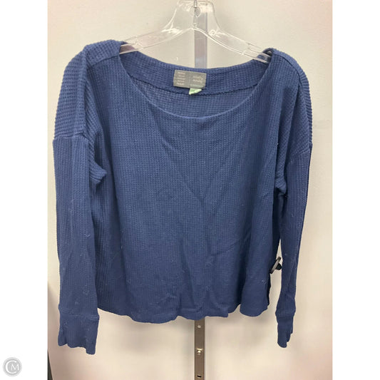 Top Long Sleeve By Saturday/sunday In Navy, Size: S