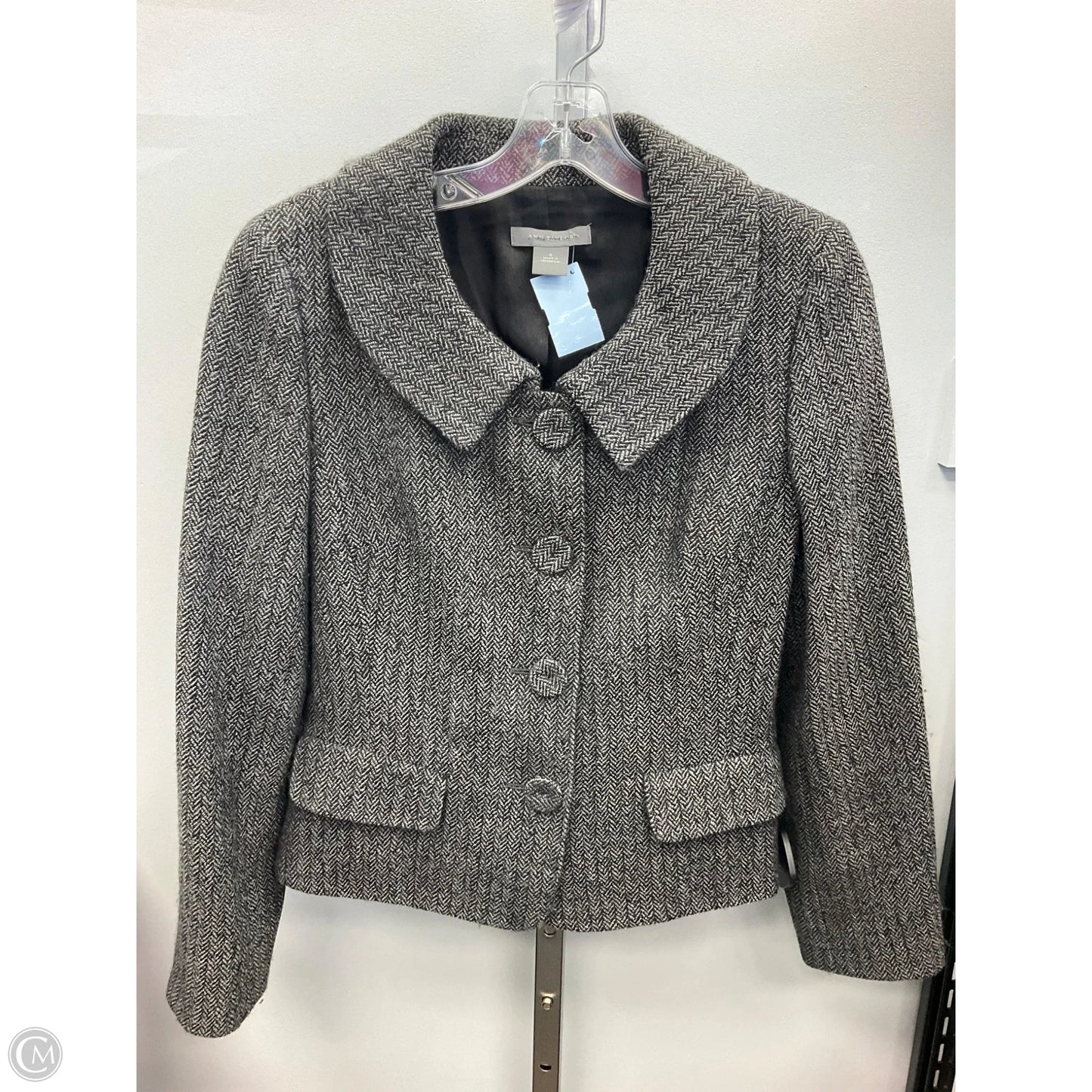 Blazer By Ann Taylor In Black & Grey