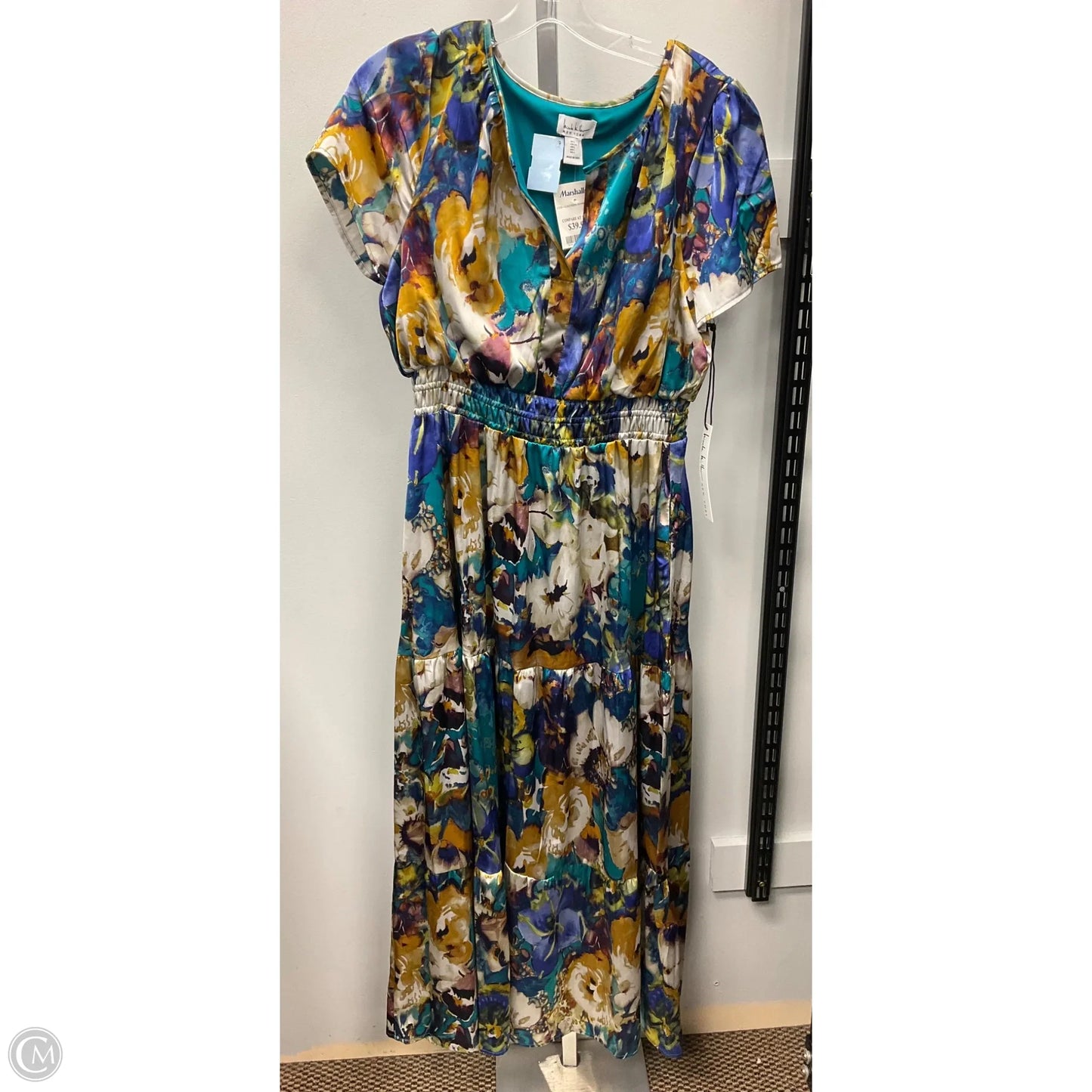 Dress Casual Maxi By Nicole Miller In Multi-colored, Size: L