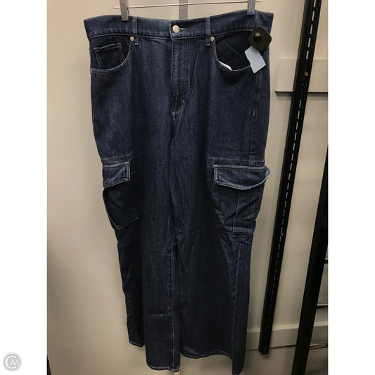 Jeans Wide Leg By Loft In Blue Denim, Size: 12