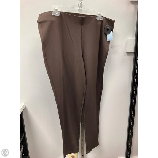 Pants Leggings By Soft Surroundings In Brown, Size: Xl