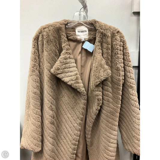 Coat Faux Fur & Sherpa By Bb Dakota In Taupe, Size: S