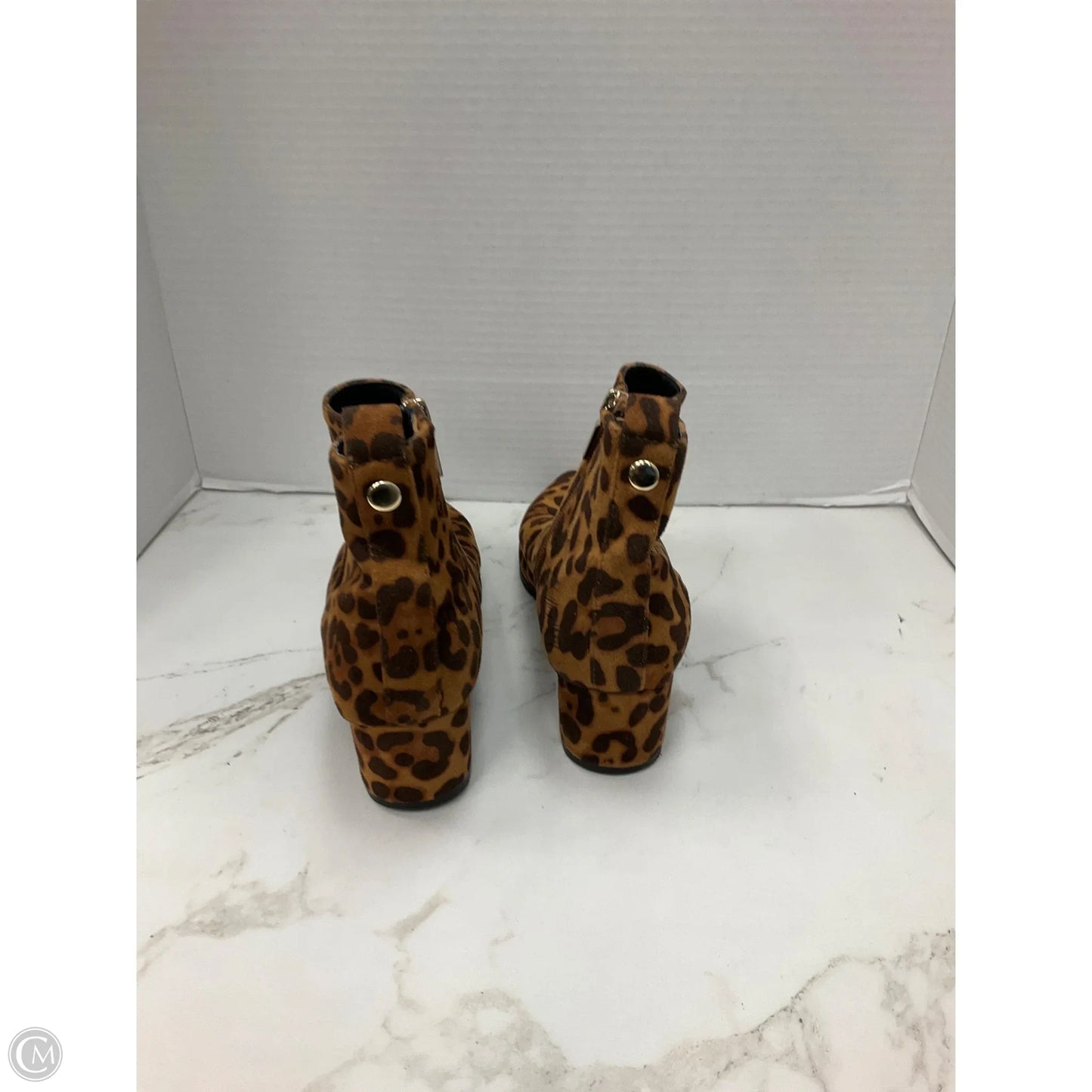 Boots Ankle Heels By A New Day In Animal Print, Size: 7