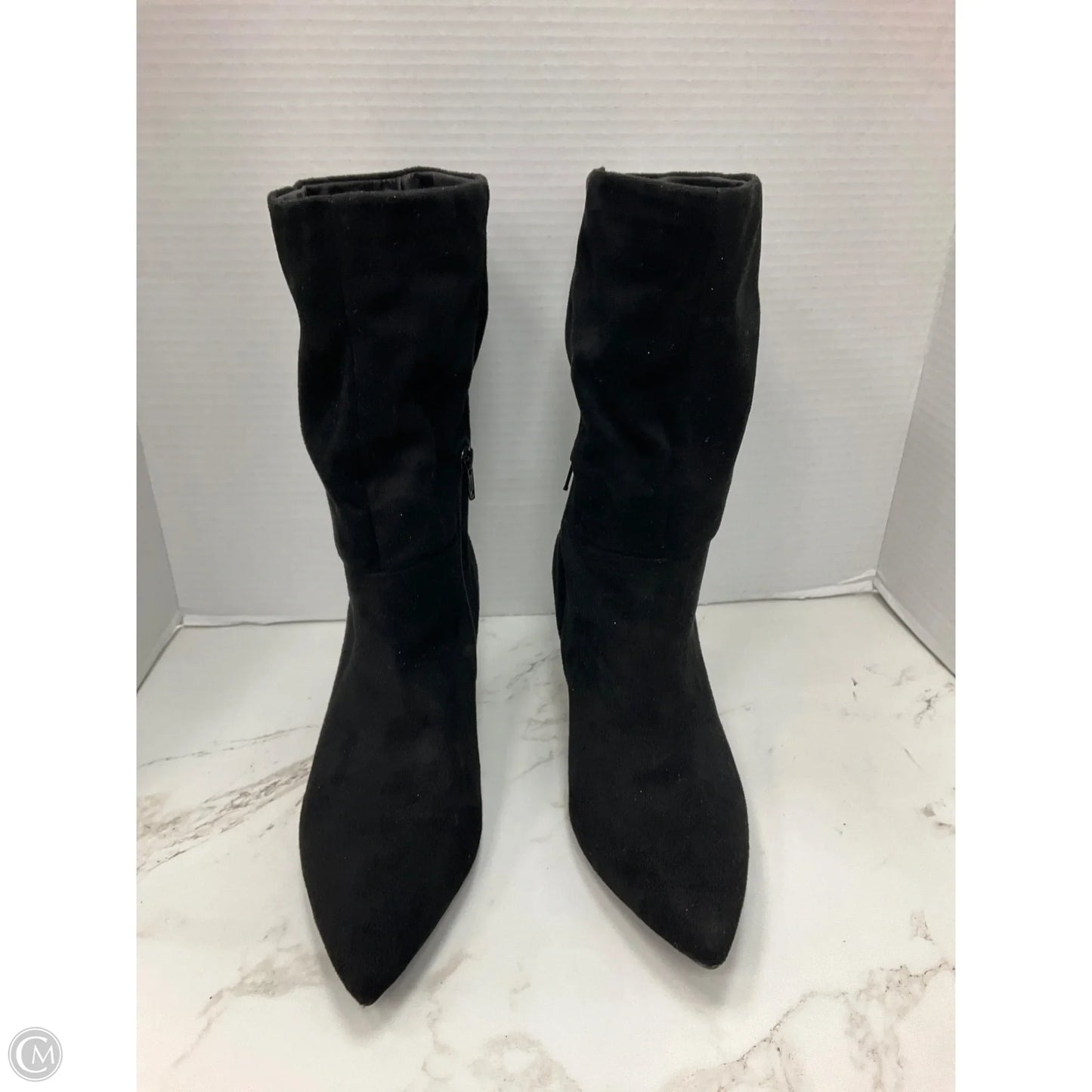 Boots Ankle Heels By Universal Thread In Black, Size: 8.5