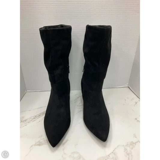 Boots Ankle Heels By Universal Thread In Black, Size: 8.5