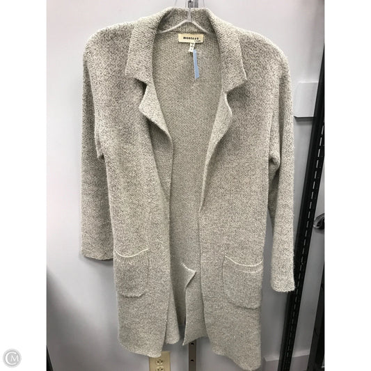 Sweater Cardigan By Monteau In Black & Cream, Size: S