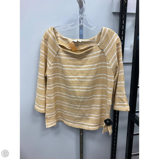 Top 3/4 Sleeve By Aeropostale In Yellow, Size: L