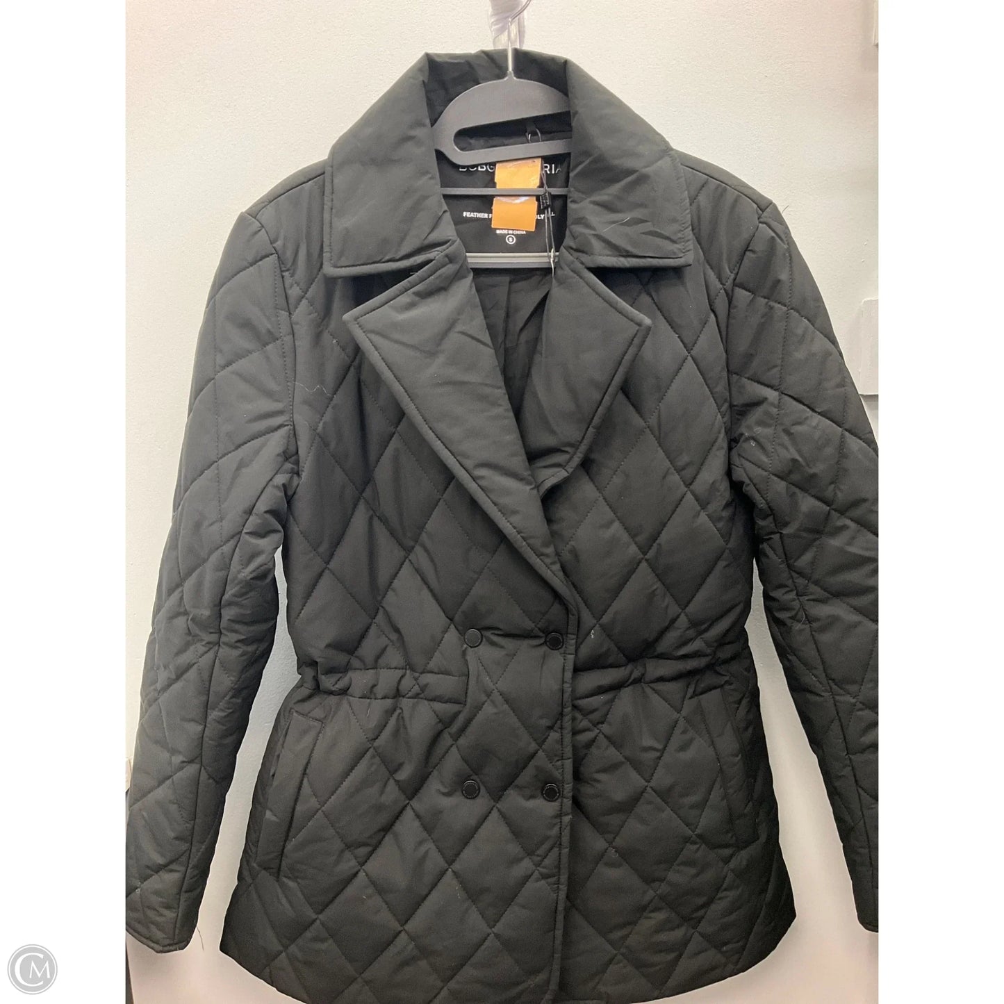 Jacket Puffer & Quilted By Bcbgmaxazria In Black, Size: S