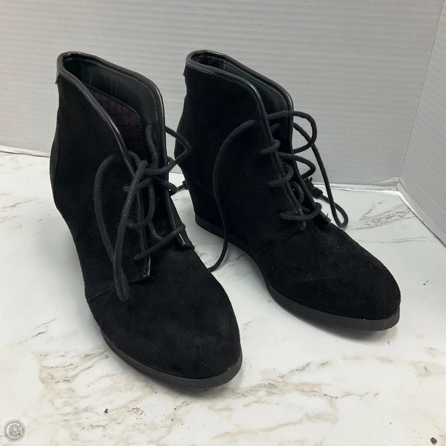 Boots Ankle Heels By Madden Girl In Black, Size: 7.5