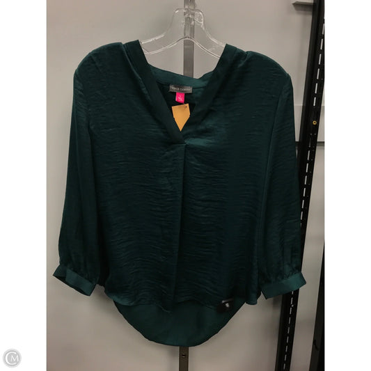 Top 3/4 Sleeve By Vince Camuto In Green, Size: S