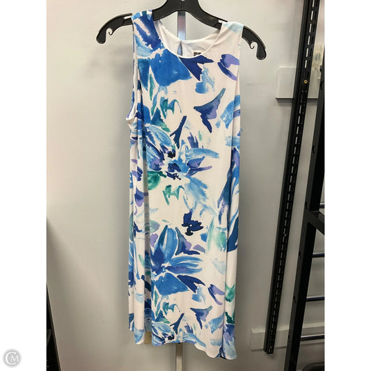 Dress Casual Maxi By Anne Klein In Blue & White, Size: 10