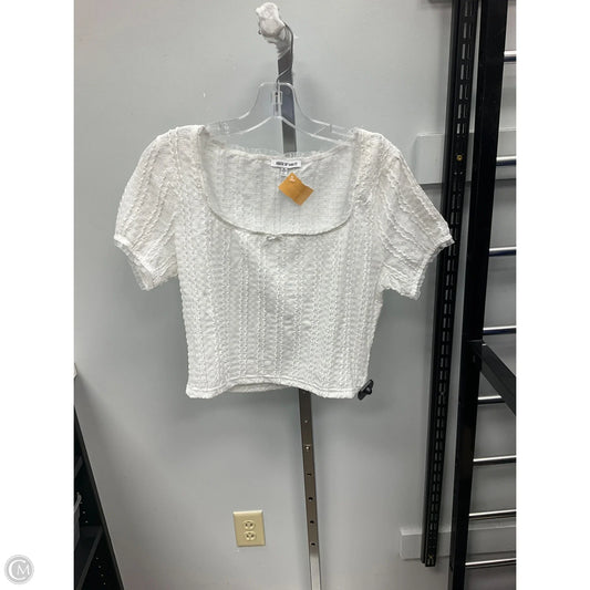 Top Short Sleeve By Cmc In White, Size: Xl