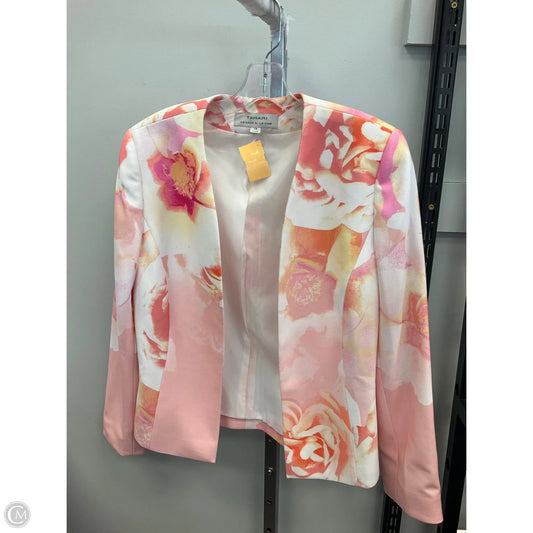 Blazer By Tahari By Arthur Levine In Floral Print, Size: 10