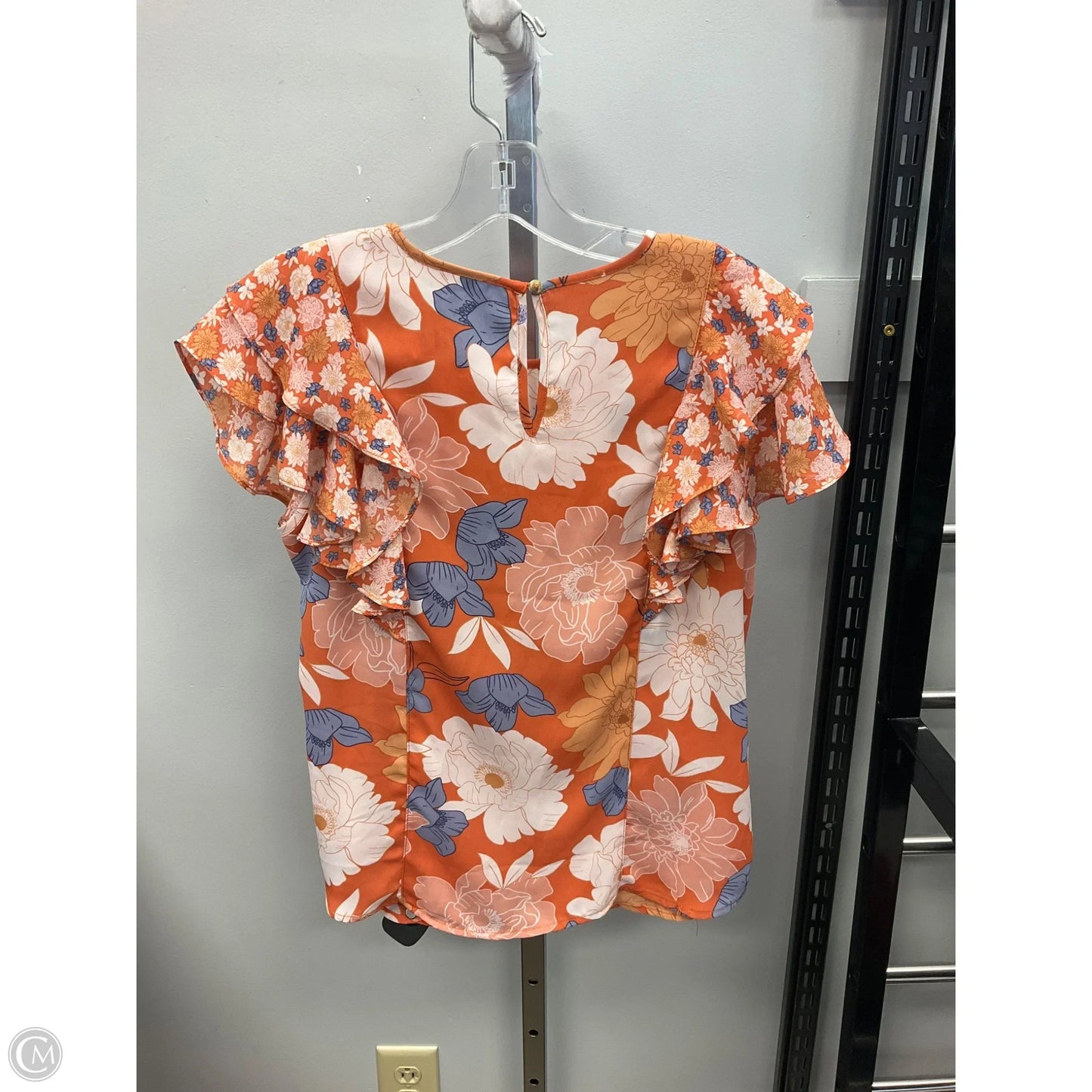 Top Short Sleeve By Dr2 In Orange, Size: S