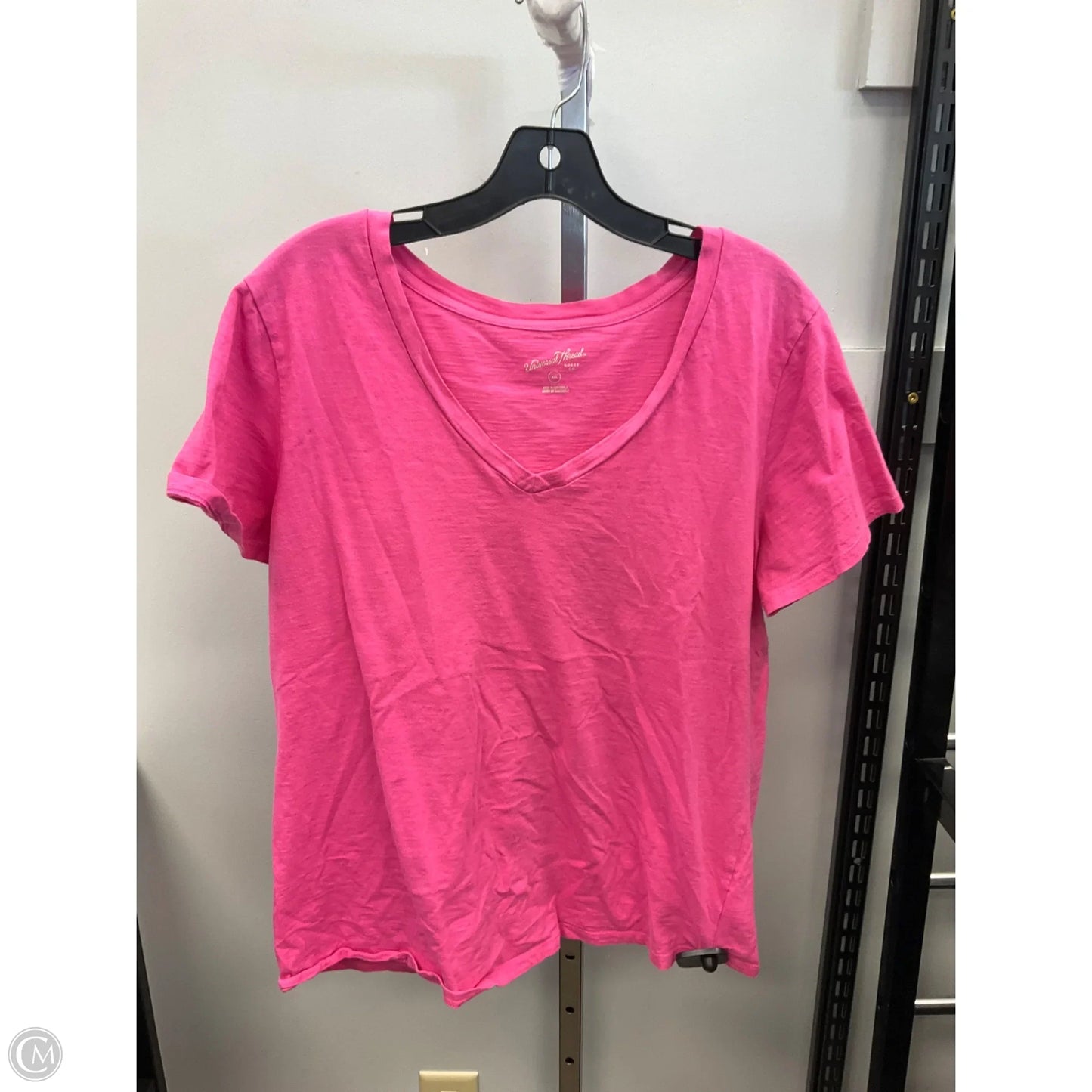 Top Short Sleeve Basic By Universal Thread In Pink, Size: Xxl