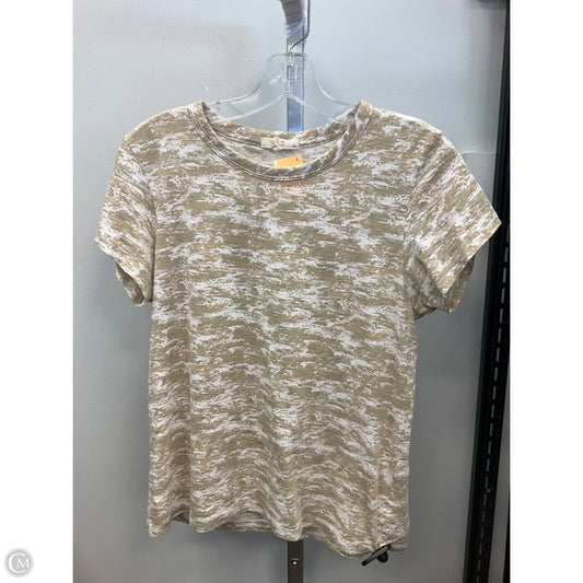 Top Short Sleeve By Rag And Bone In Tan, Size: M
