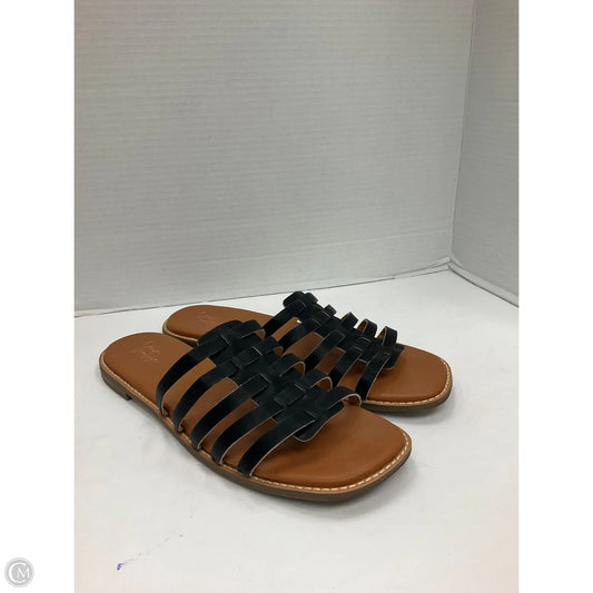 Sandals Flats By Crown Vintage In Black, Size: 11