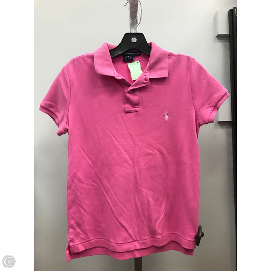 Top Short Sleeve By Ralph Lauren In Pink, Size: M