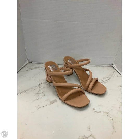 Sandals Heels Block By Dolce Vita In Tan, Size: 7