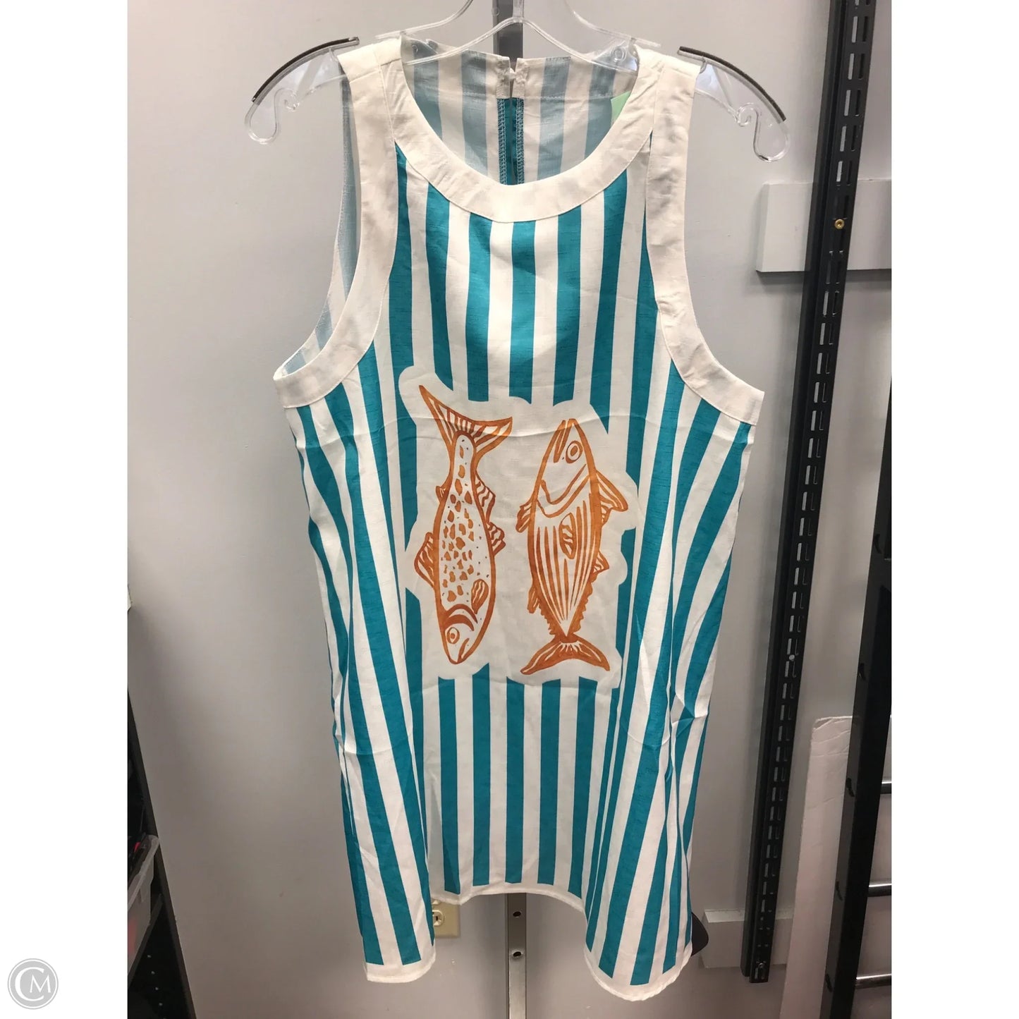 Swimwear Cover-up By Clothes Mentor In Striped Pattern, Size: L