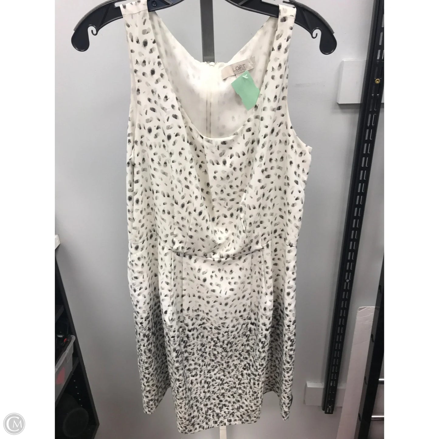 Dress Casual Short By Loft In Black & Cream, Size: 12