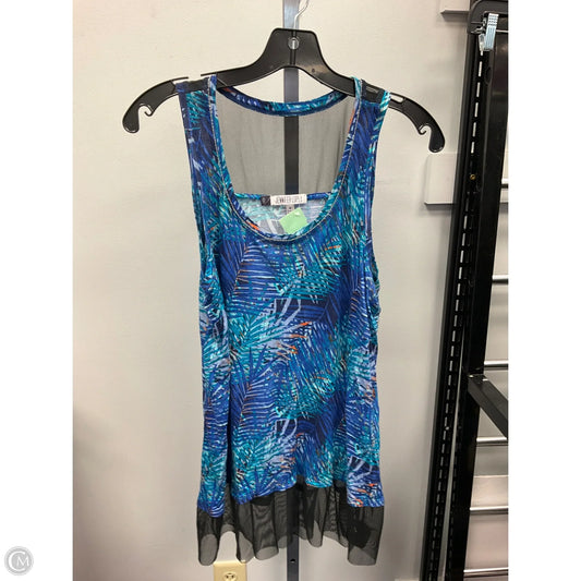 Top Sleeveless By Jennifer Lopez In Blue, Size: M