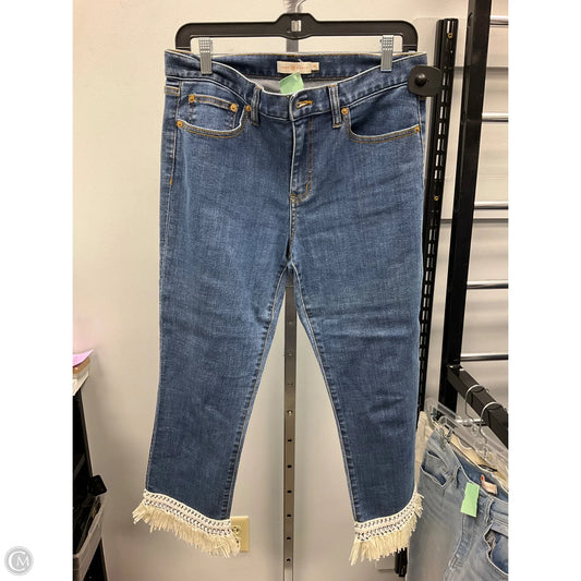 Jeans Designer By Tory Burch In Blue Denim, Size: 6