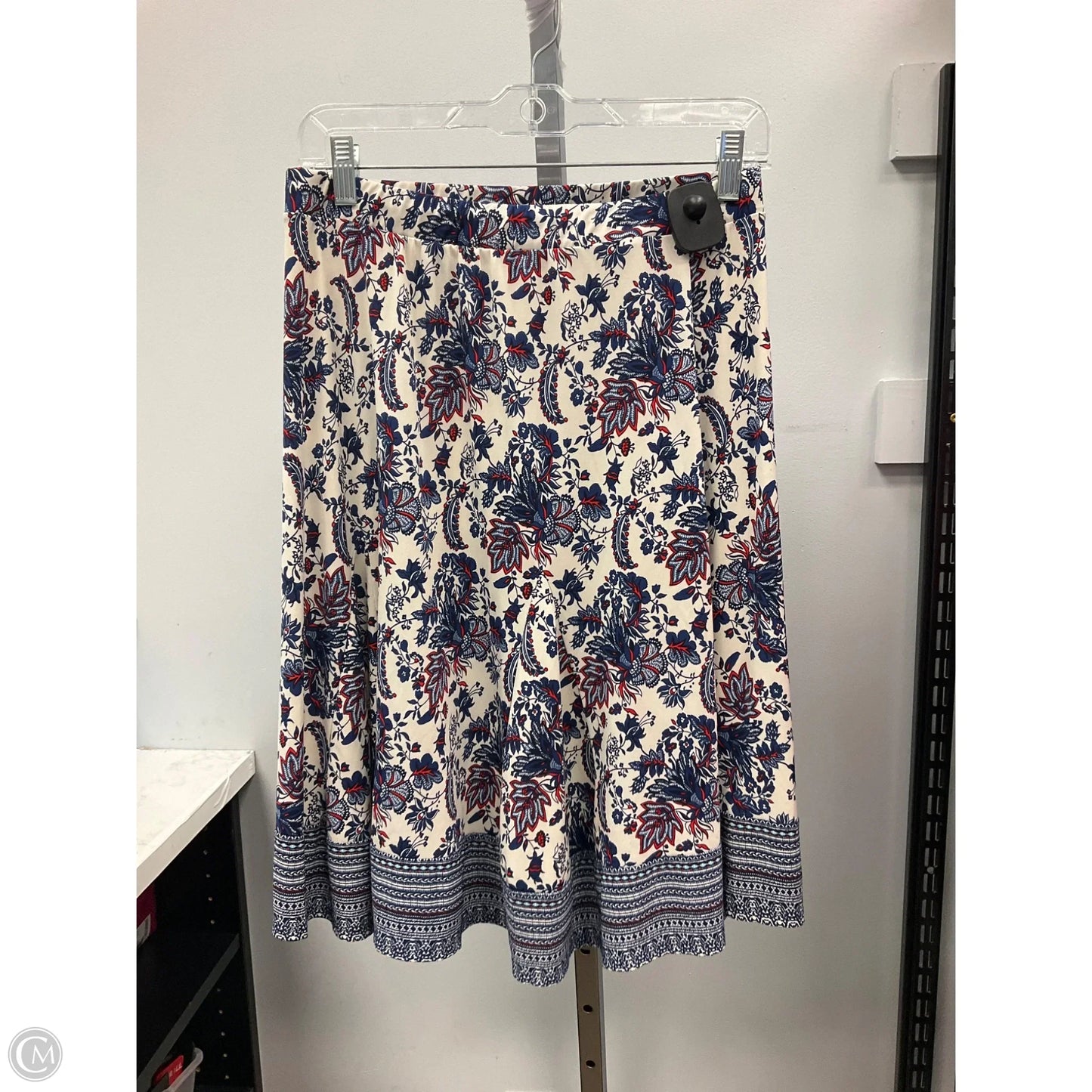 Skirt Mini & Short By Le Lis In Blue & Red & White, Size: M