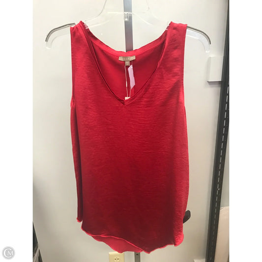 Top Sleeveless By Lilla P In Red, Size: S