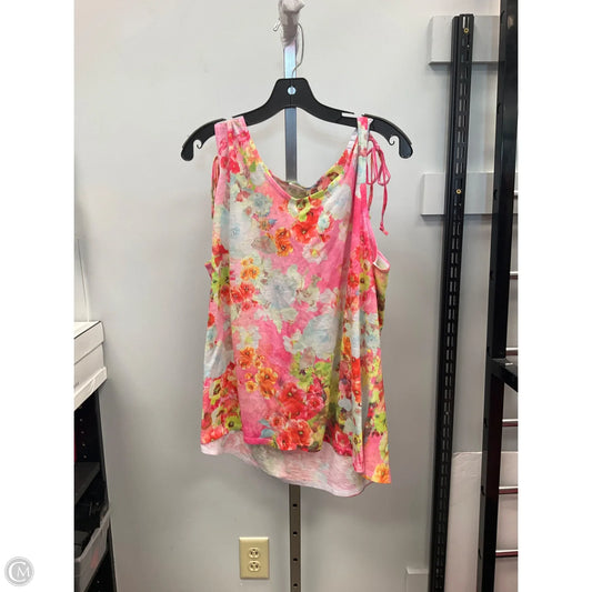 Top Sleeveless By Concepts In Multi-colored, Size: Xxl